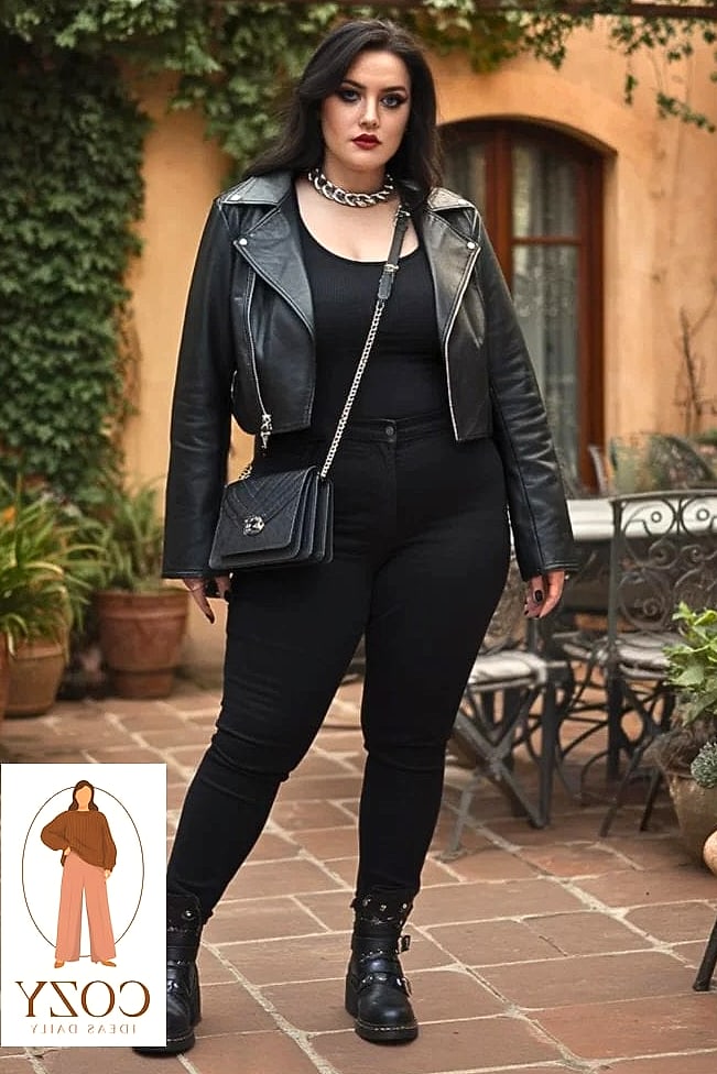The All-Black Leather Jacket Moment