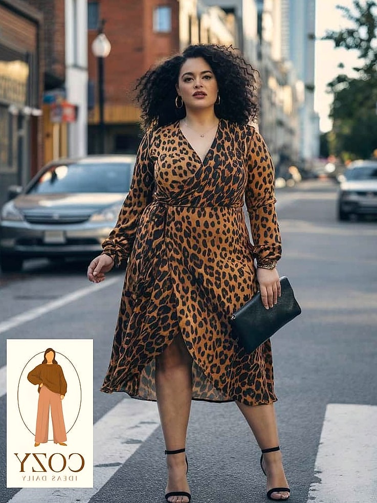 Animal Print Mini Skirt with a Basic Tee
