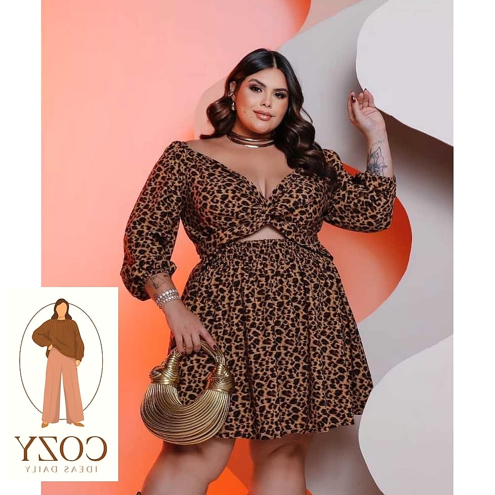 Animal Print Midi Skirt and Fitted Top
