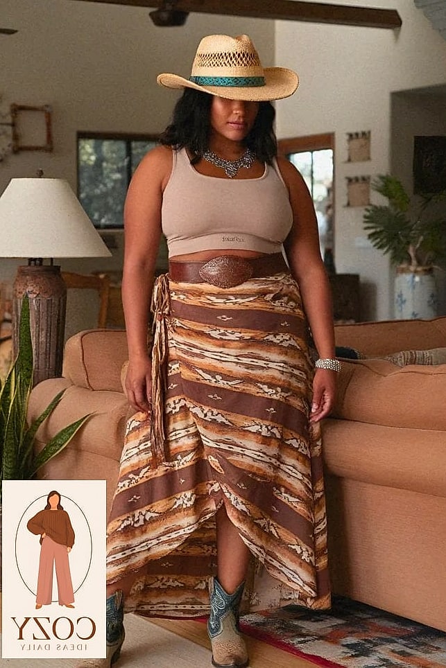 Animal Print Top with Flare Jeans