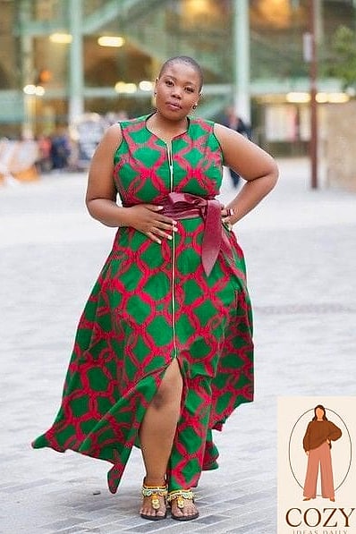 Ankara Print Shirt Dress