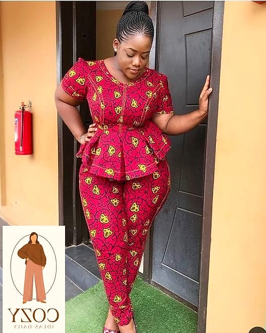 Ankara Print Jumpsuit Style Dress
