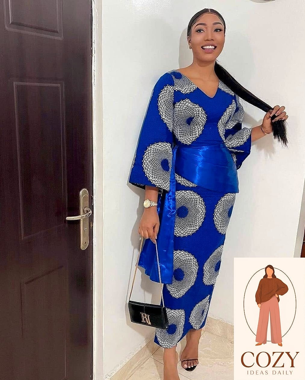 Ankara Print Wedding Guest Dress