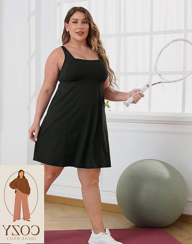 23 Plus Size Workout Outfits You Need to Try Next 4 The Athletic Dress for Low-Impact Days