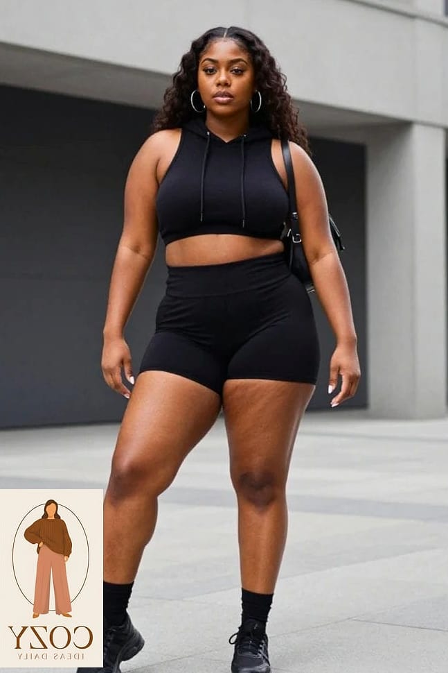 Biker Shorts Under Oversized Everything