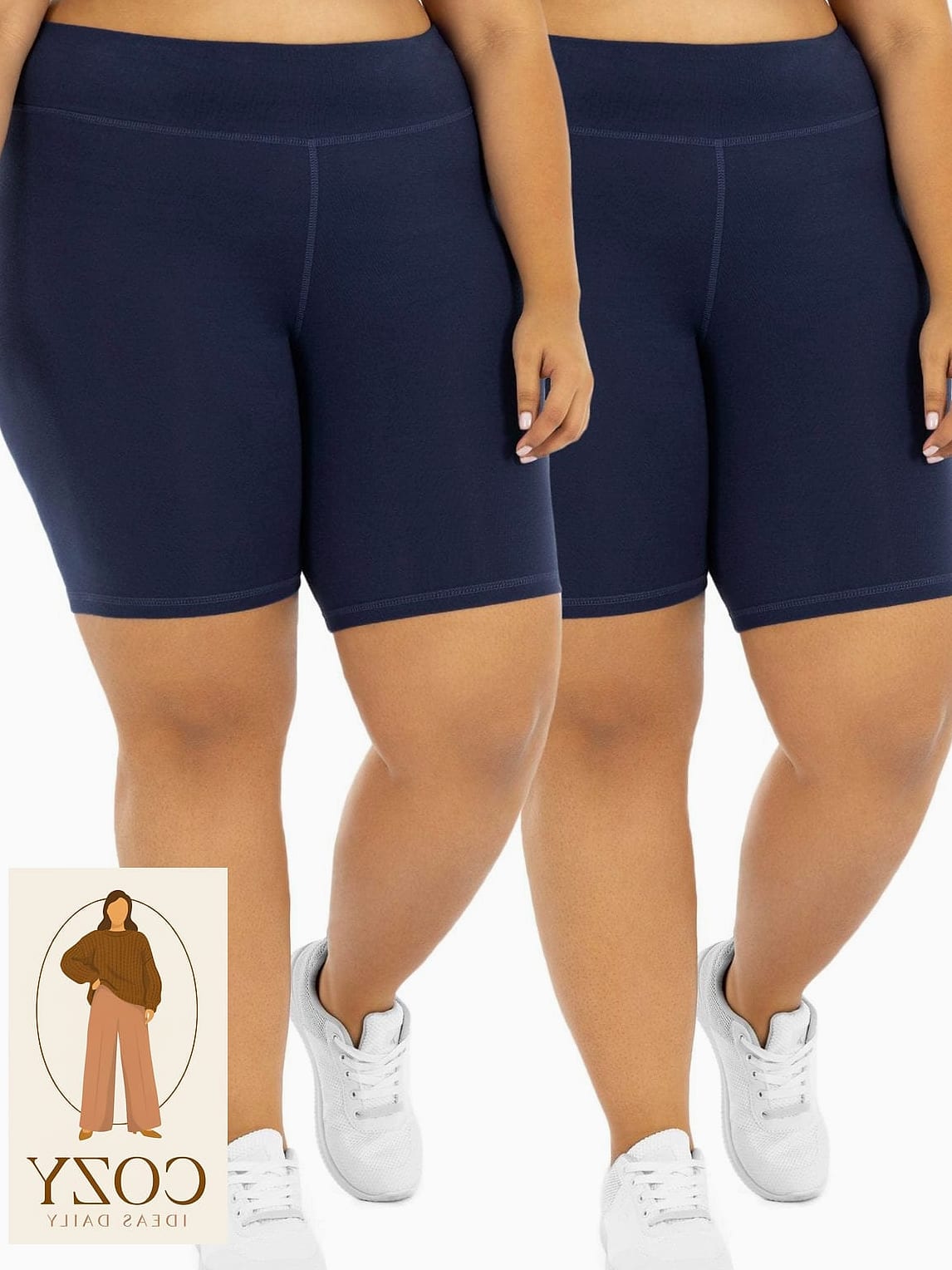 23 Plus Size Workout Outfits You Need to Try Next 3 Bike Shorts and an Oversized Tee