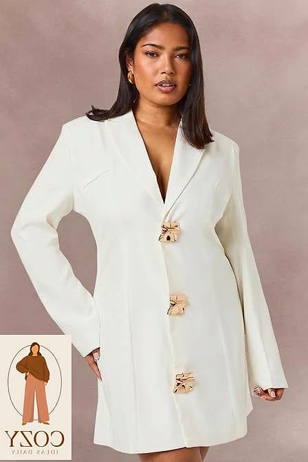 27 Plus Size Work Dresses That Are Going Viral on Pinterest Right Now 18 The Blazer Dress Hybrid