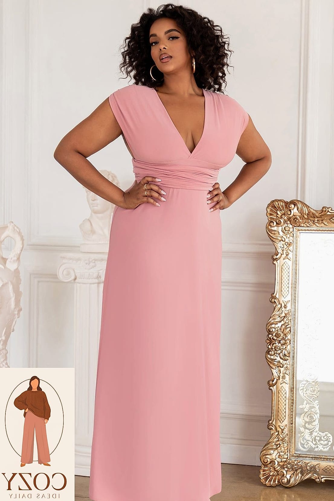 28 Pink Plus Size Dresses Worth Pinning Immediately 2 The Blush Pink Wrap Dress