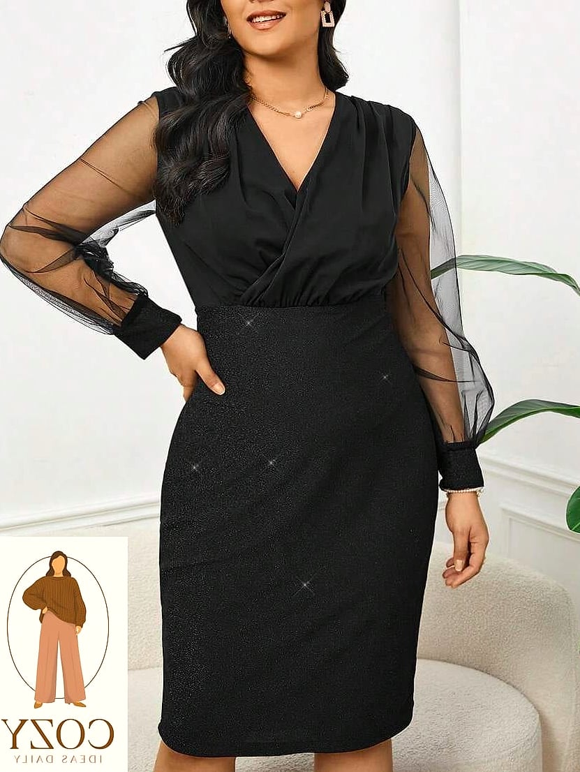 Bodycon Dress With a Denim Jacket