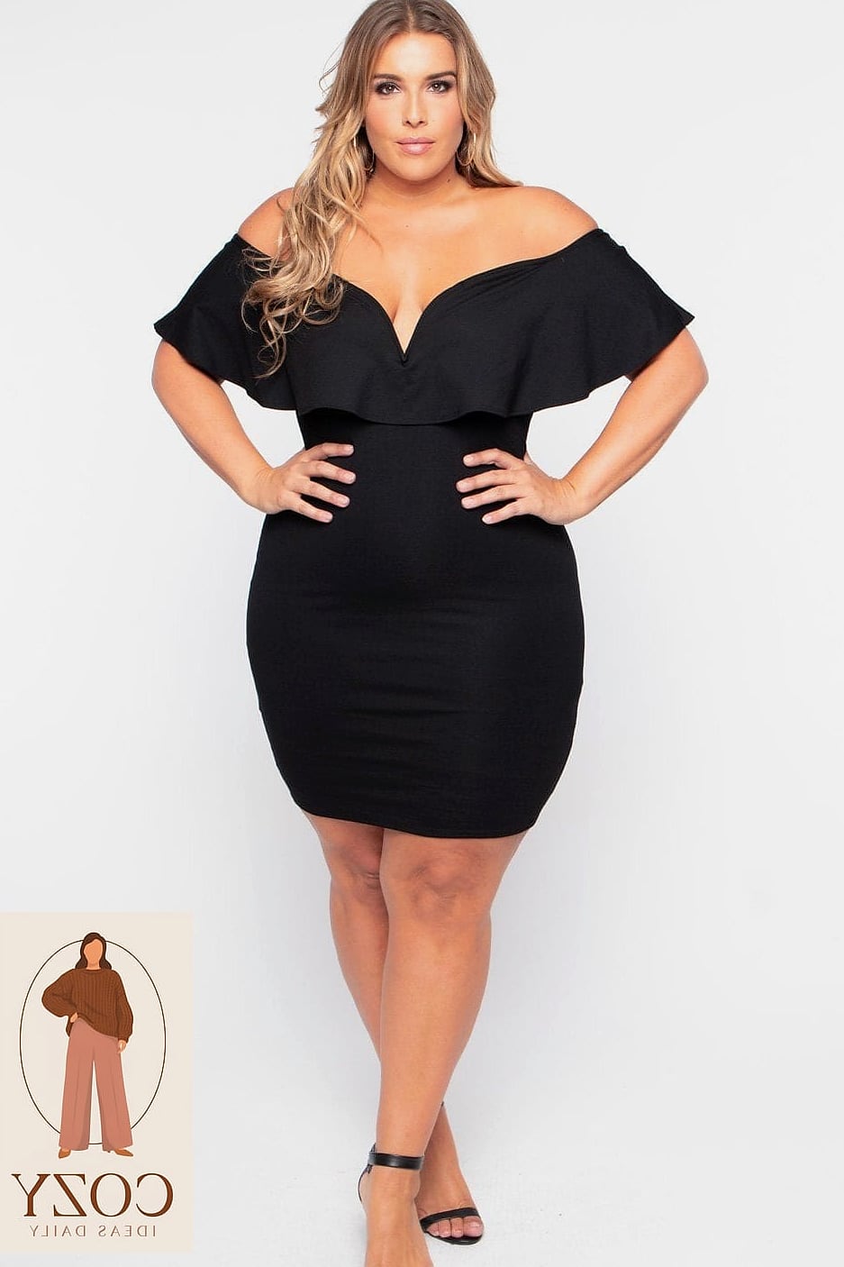 The Bodycon Dress and Strappy Heel Combo