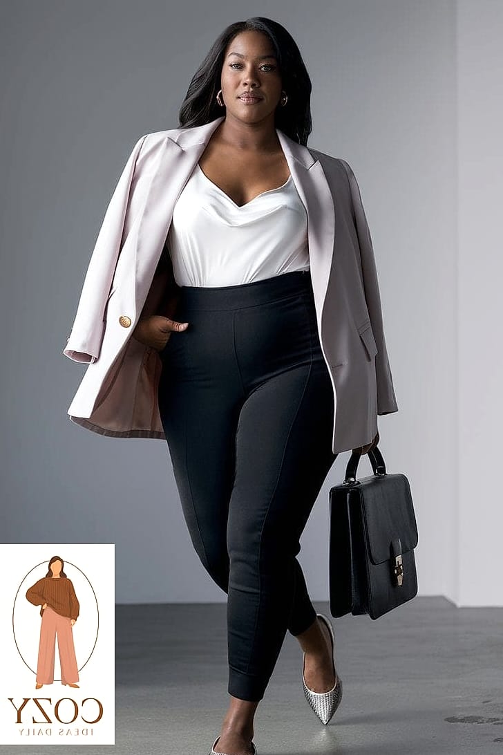 Bodycon Dress with a Blazer Over It