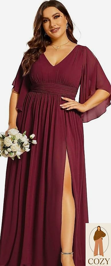 Burgundy Midi Skirt and Silk Cami Combo