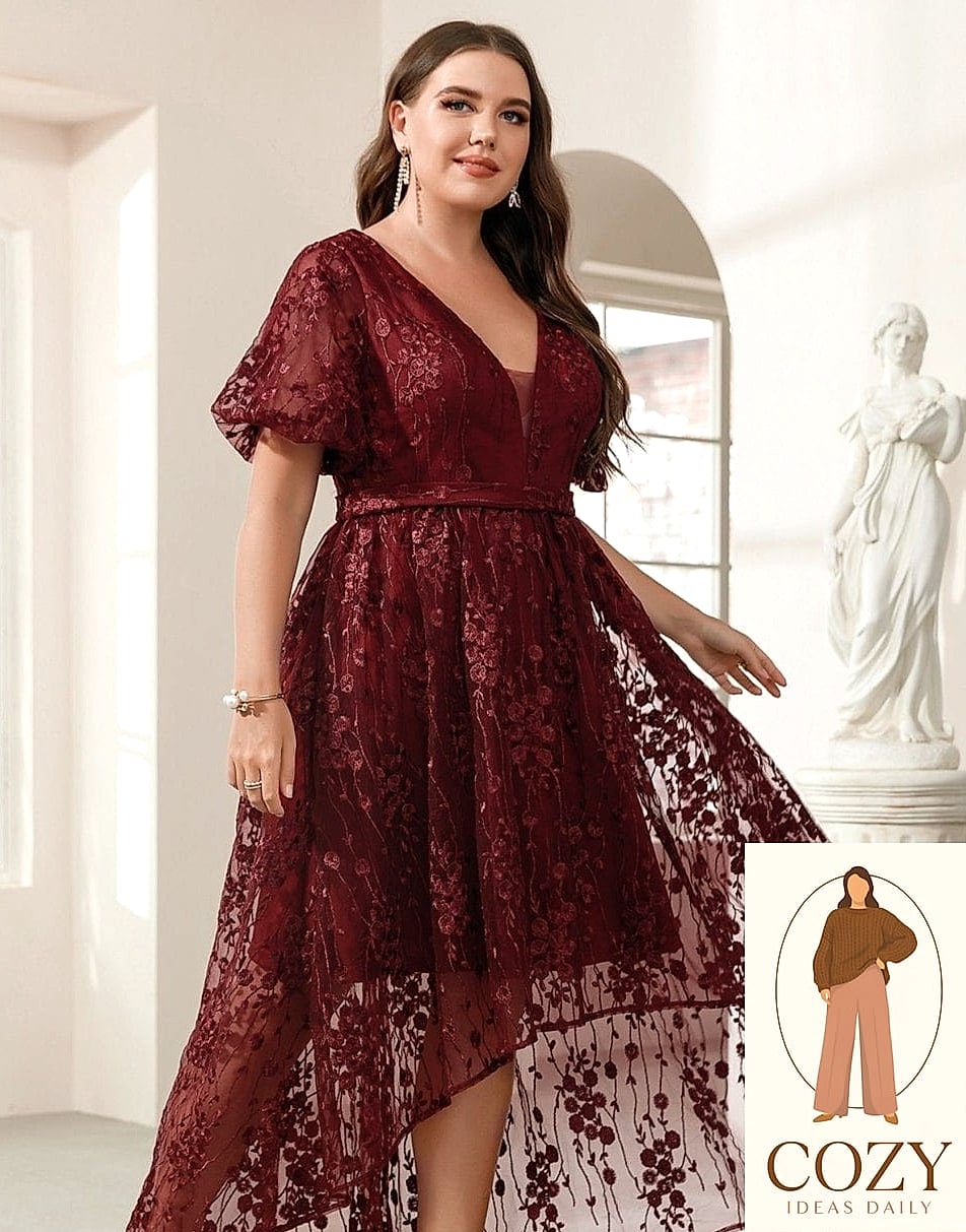 The Burgundy Slip Dress