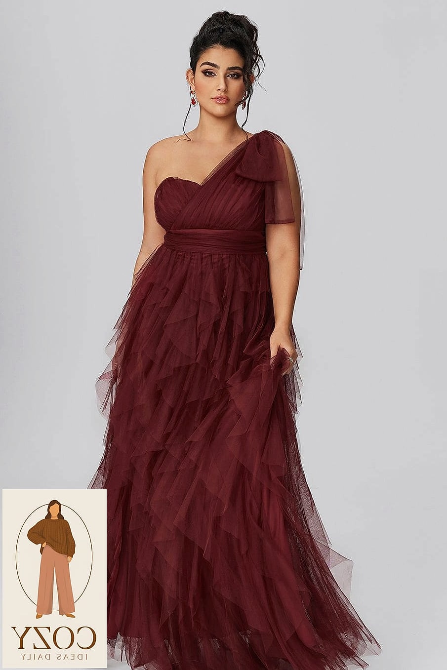 Burgundy Velvet Midi for a Fall Wedding