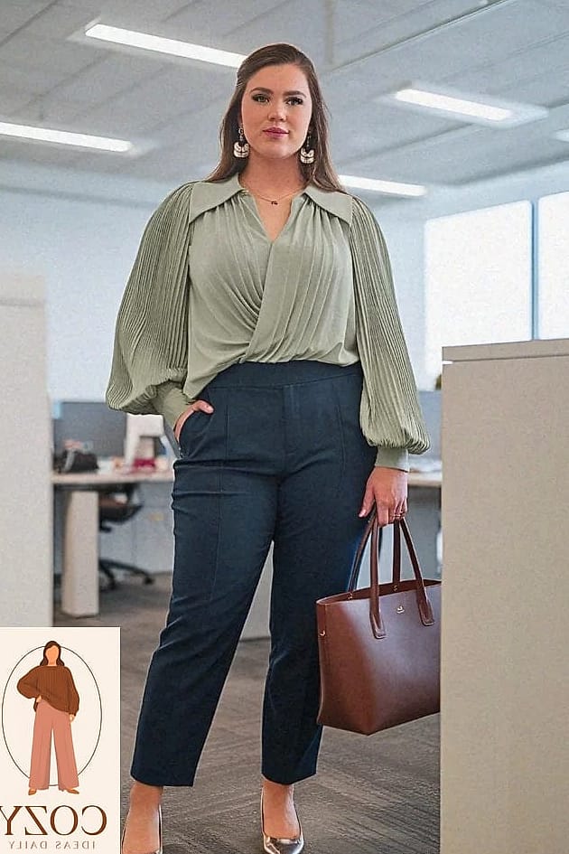 Button-Down Dress With Sneakers