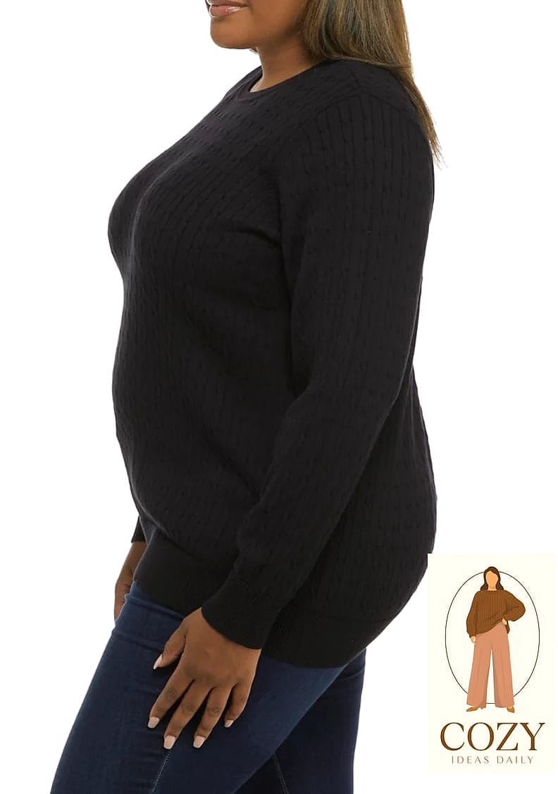 Cable Knit Cardigan as a Dress