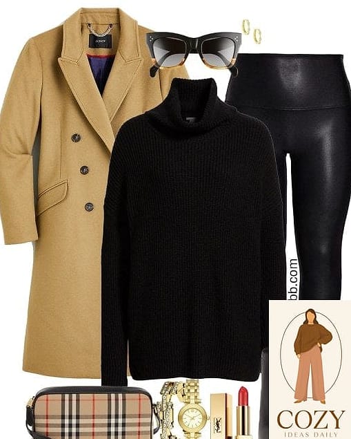 The Camel and Black Color Pairing