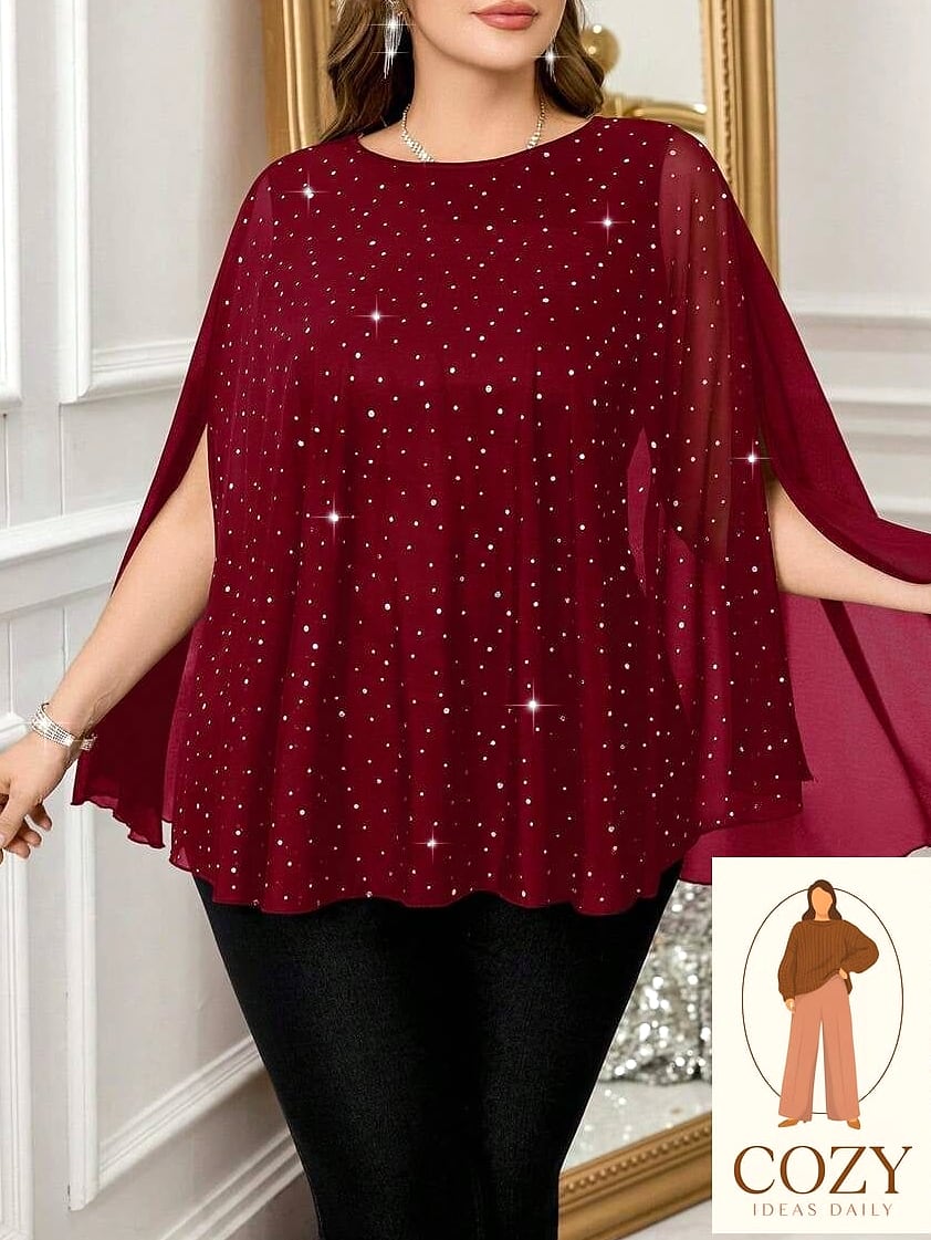 Cape-Sleeve Gown for Old Hollywood Glam