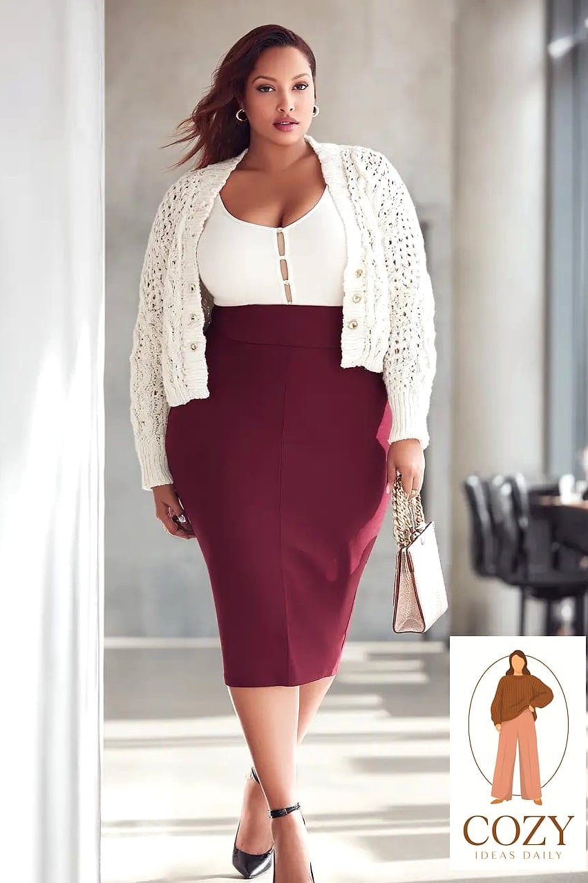The Cardigan and Pencil Skirt Set