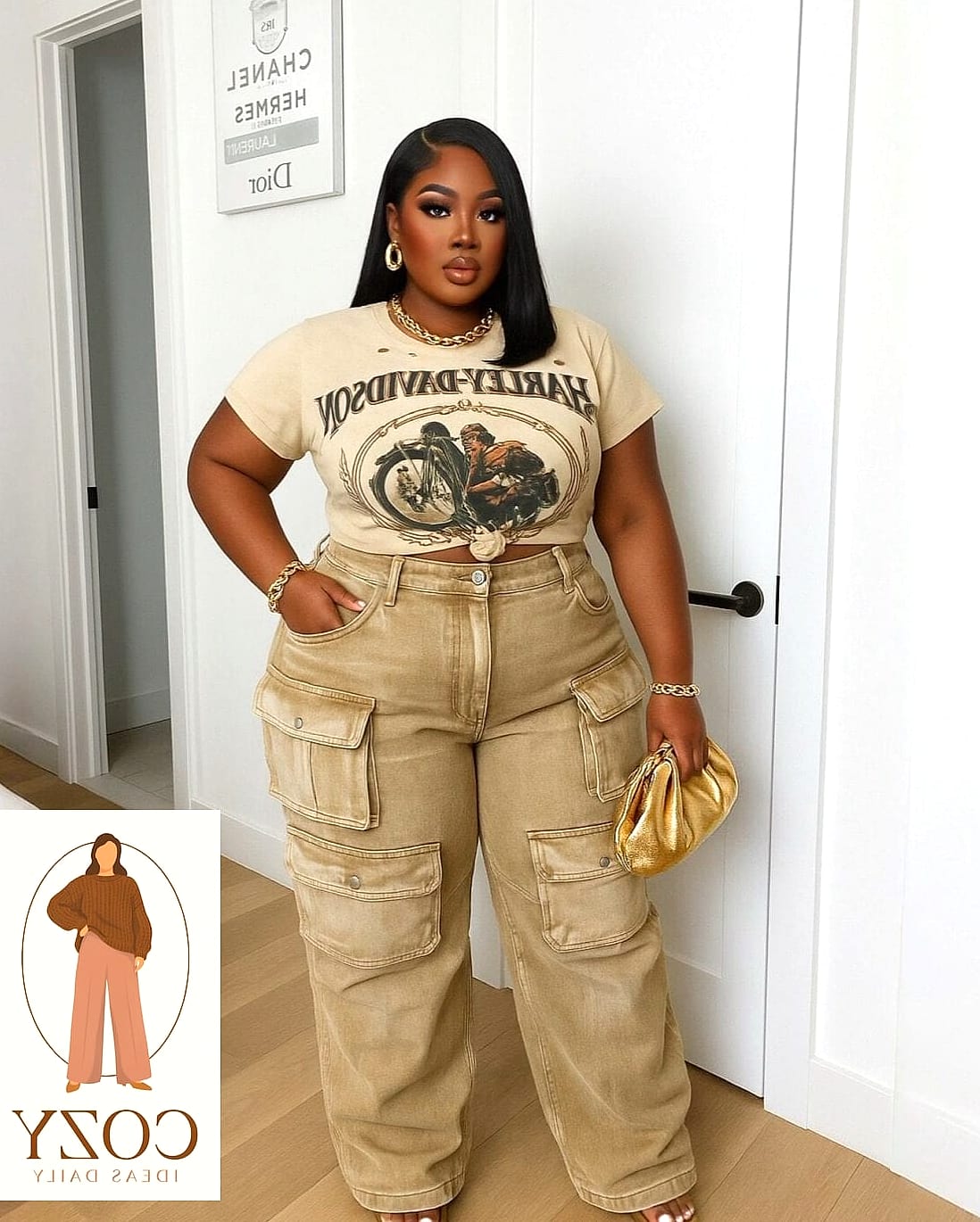 Cargo Pants and Corset Combo
