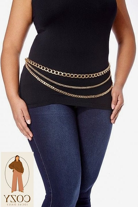 Chain Belts Over Maxi Dresses