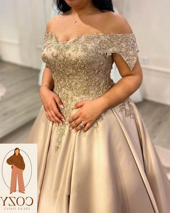 The Champagne Beaded Gown