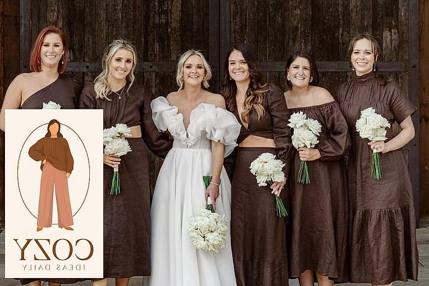 Chocolate Brown Satin Gown