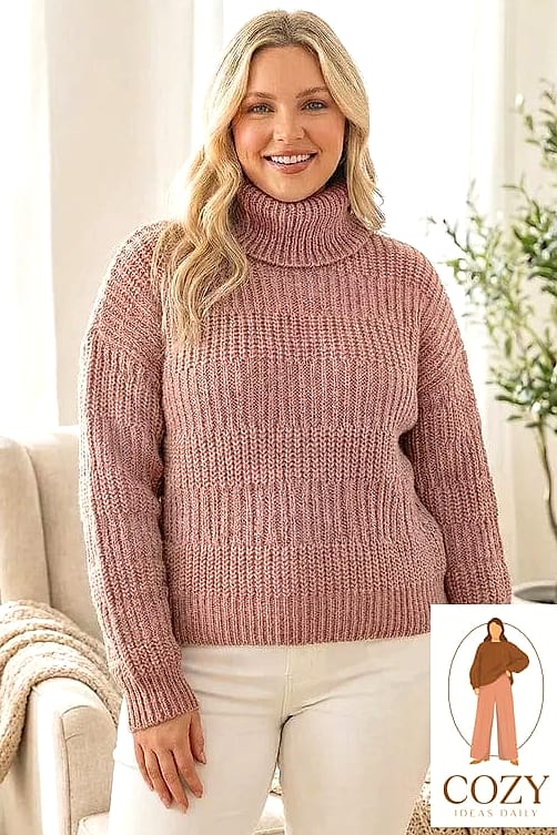 Chunky Knits and Straight-Leg Jeans