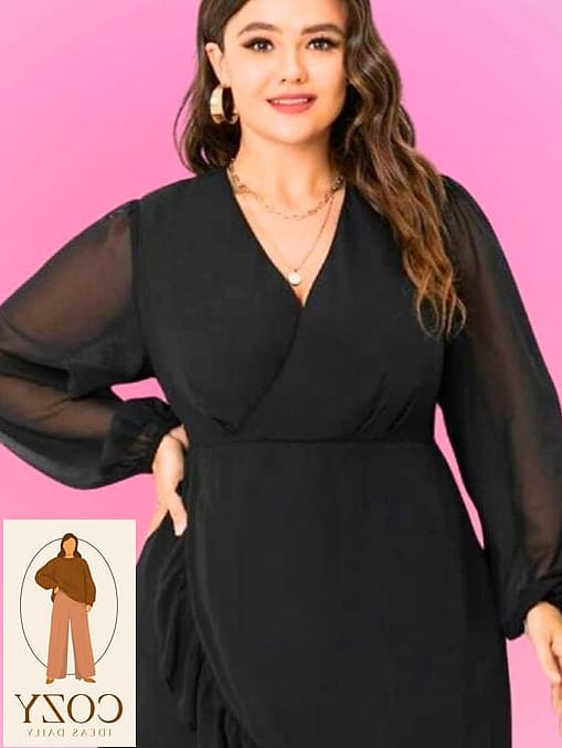 The Classic Black Wrap Dress