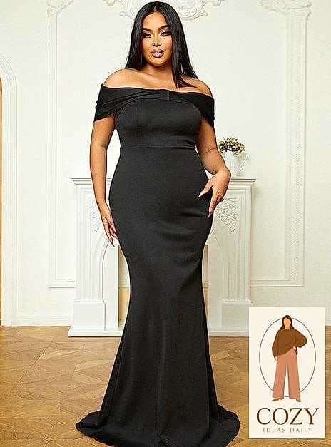 The Classic Black Mermaid Gown
