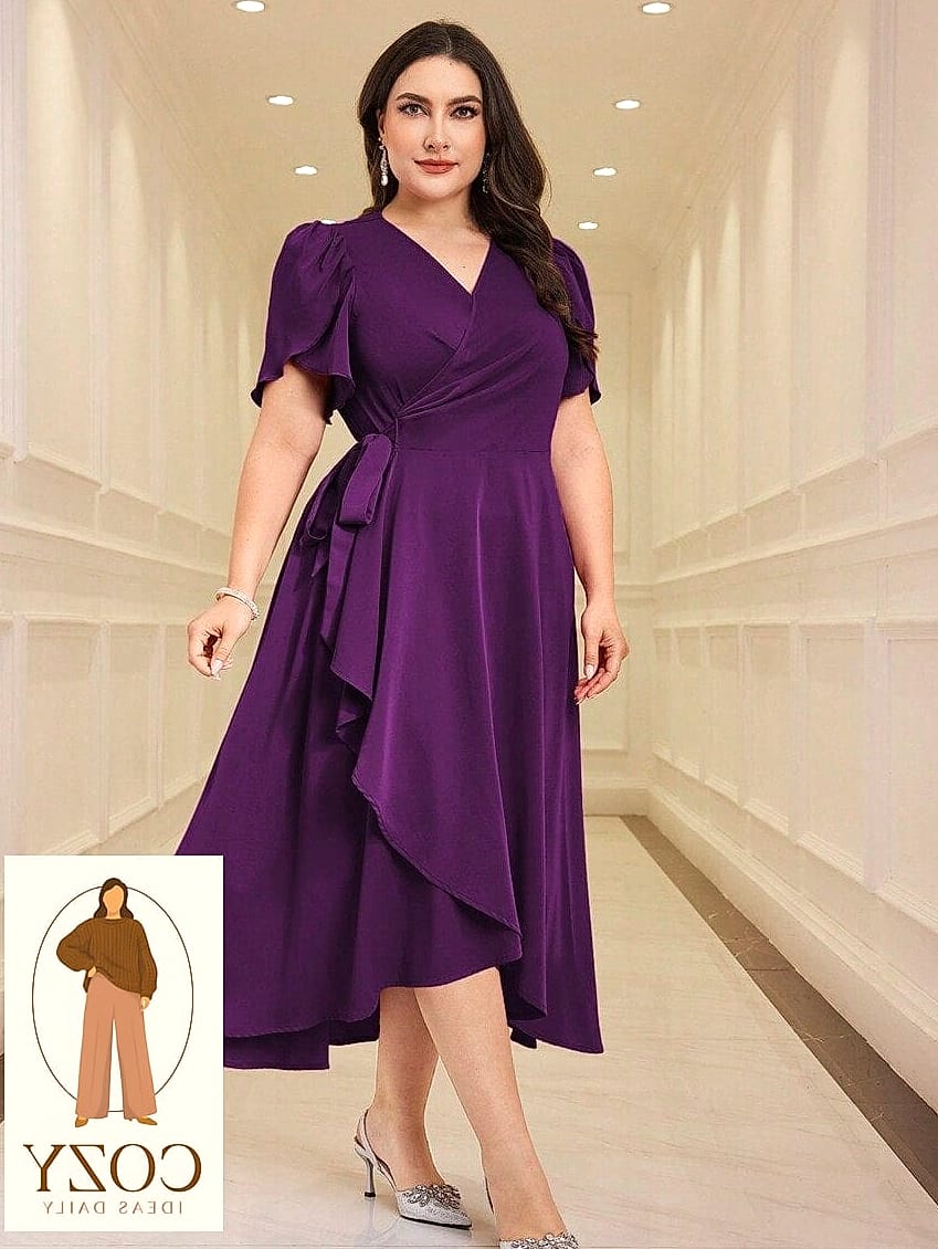 The Classic Wrap Dress in Burgundy