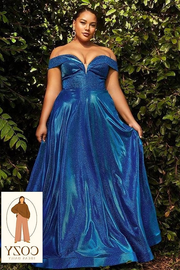 Cobalt Blue Halter Gown