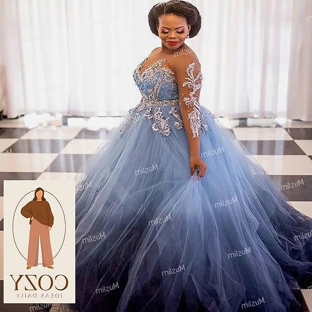 Cobalt Blue One-Shoulder Gown