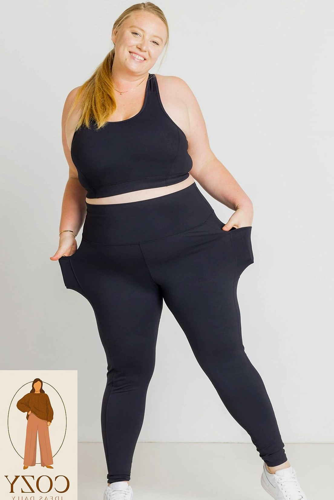 23 Plus Size Workout Outfits You Need to Try Next 7 Compression Leggings With a Fitted Long Sleeve