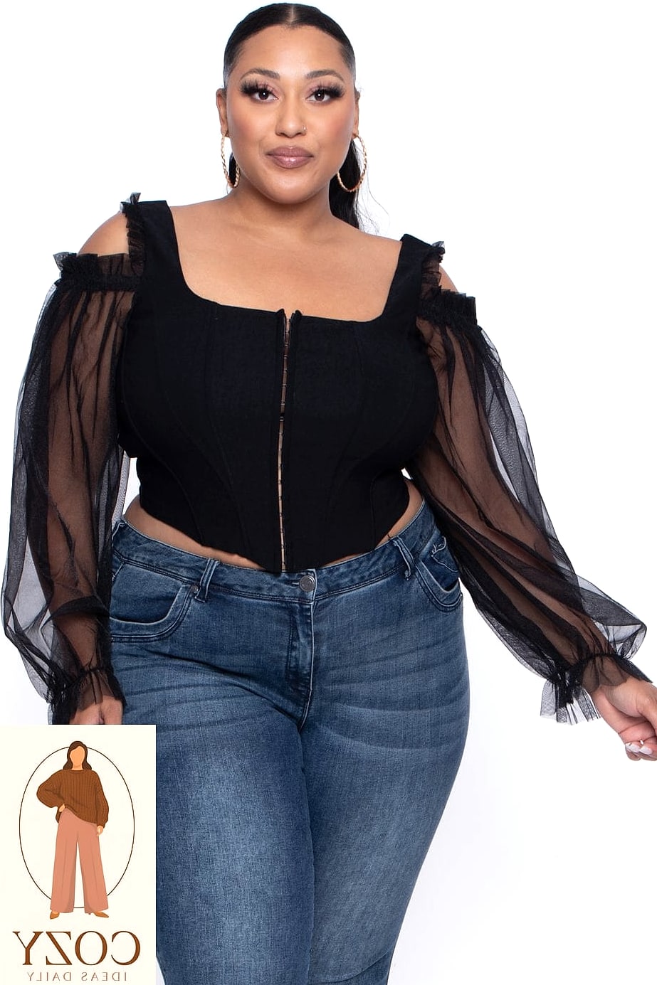 Corset Top and Skirt Set