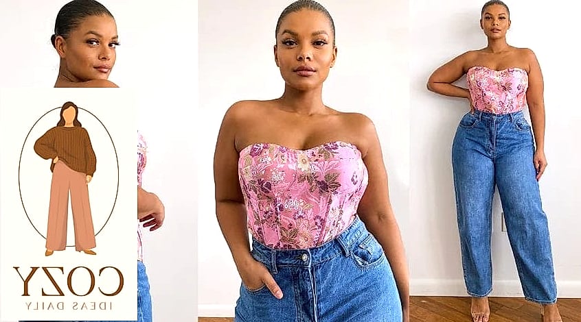 Corset Top With Wide-Leg Trousers