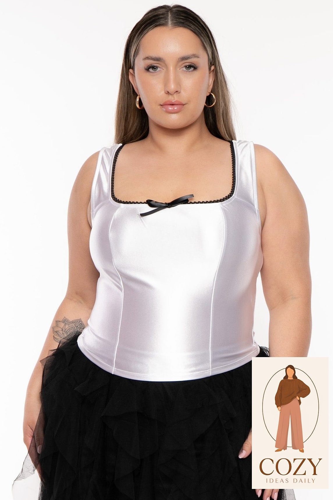 Corset Top Under a Blazer