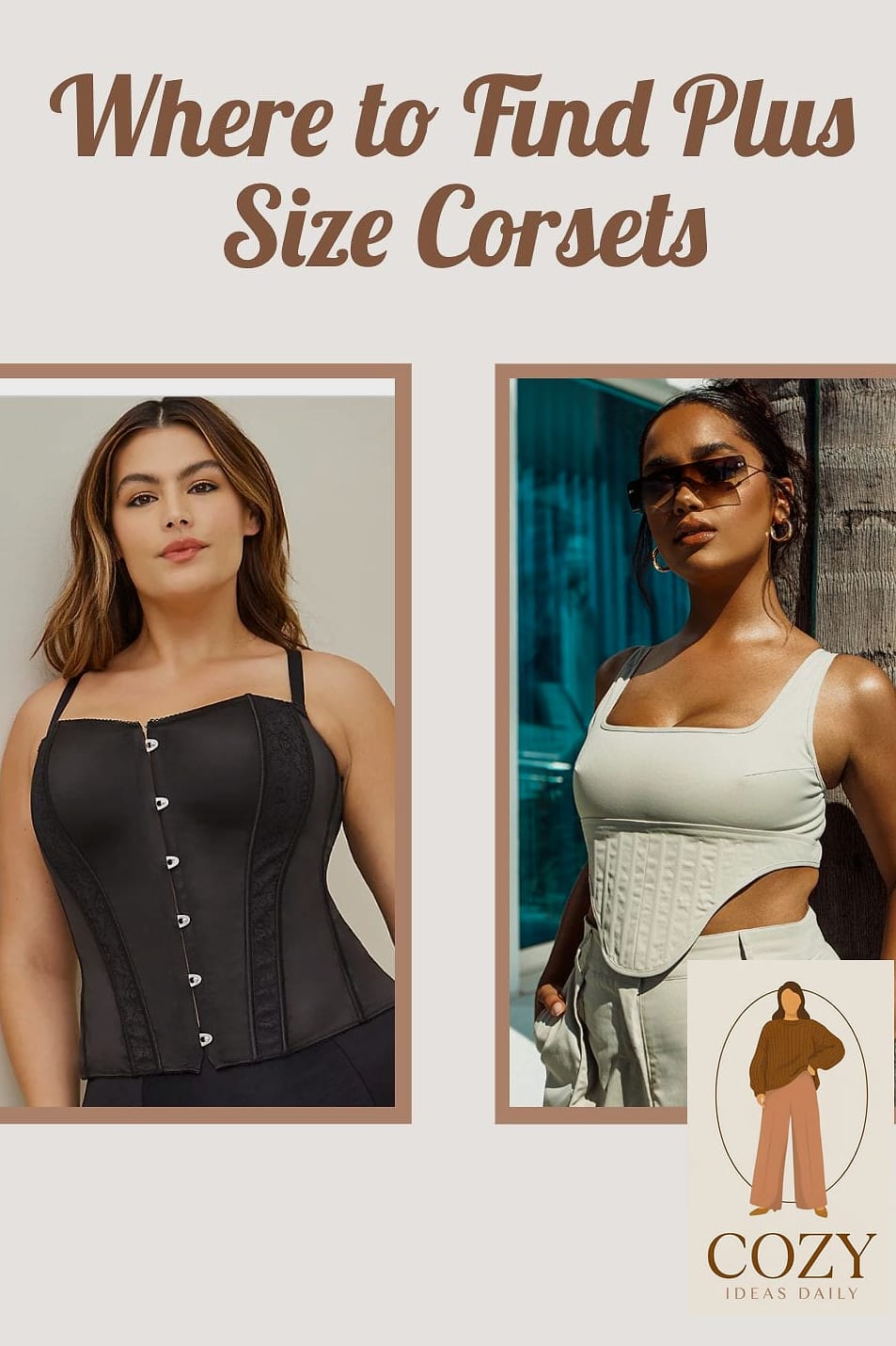 Corset Top Layered Under a Blazer