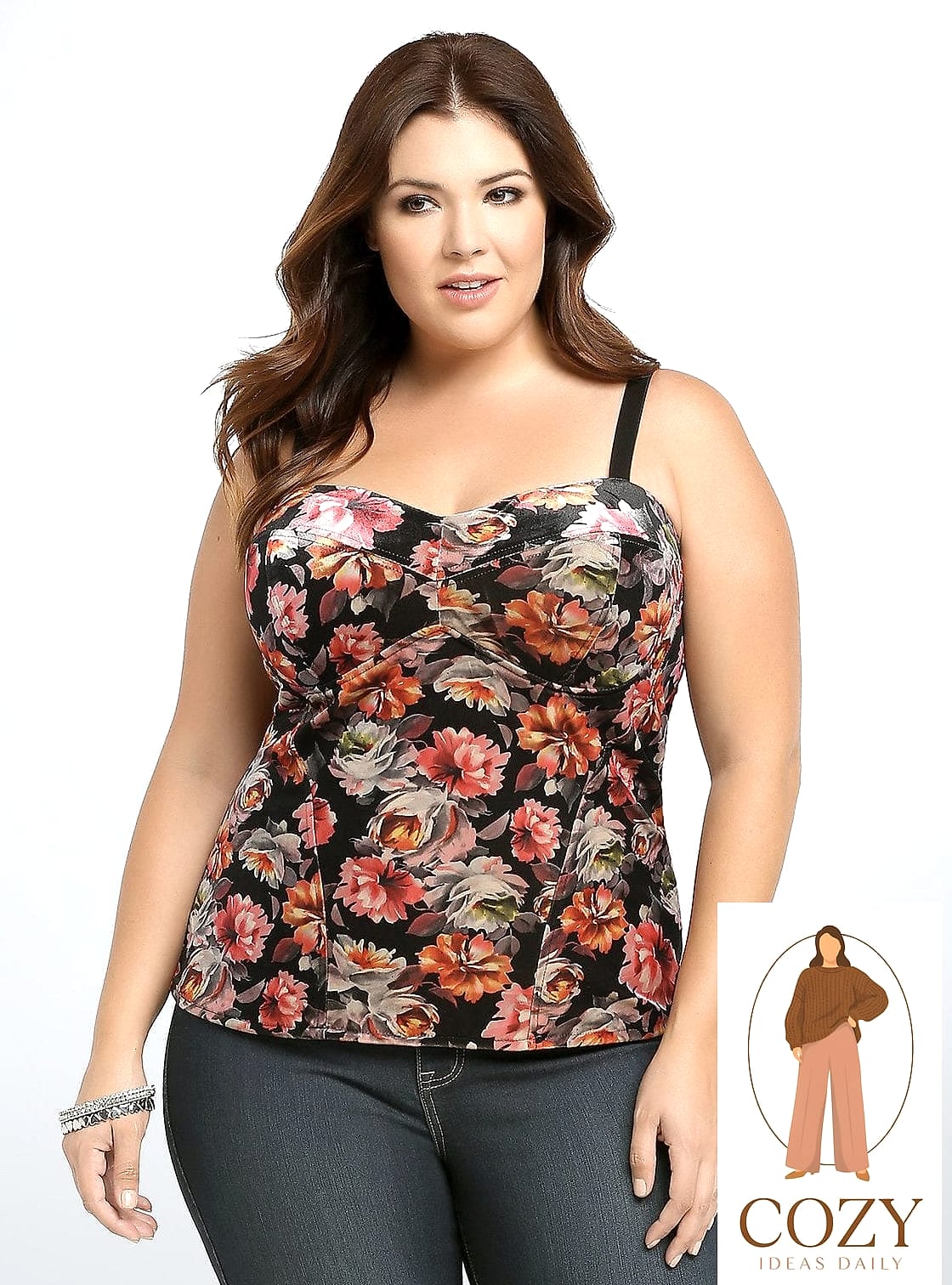 Corset Top and Denim Combo