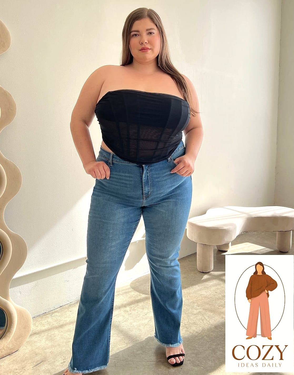 Corset Top Under a Blazer