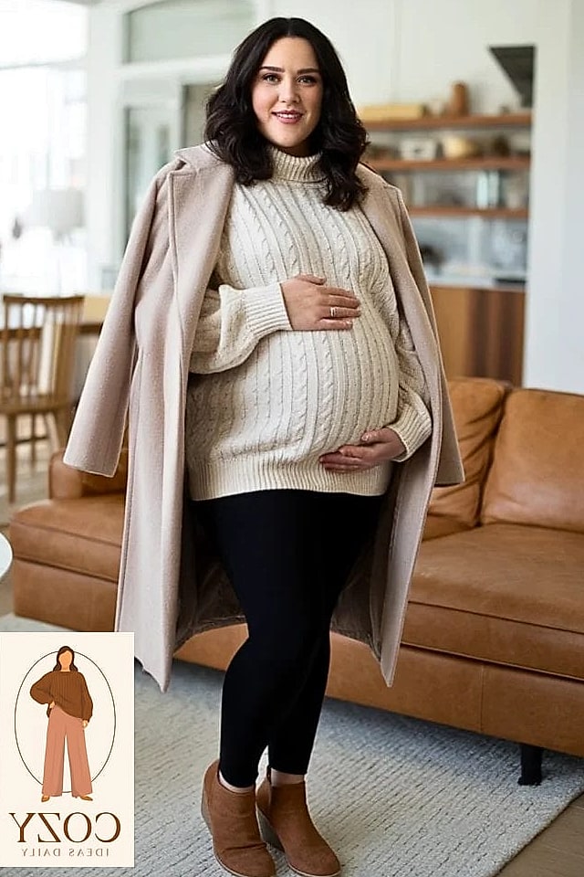 Cozy Knit Sweater and Jeans
