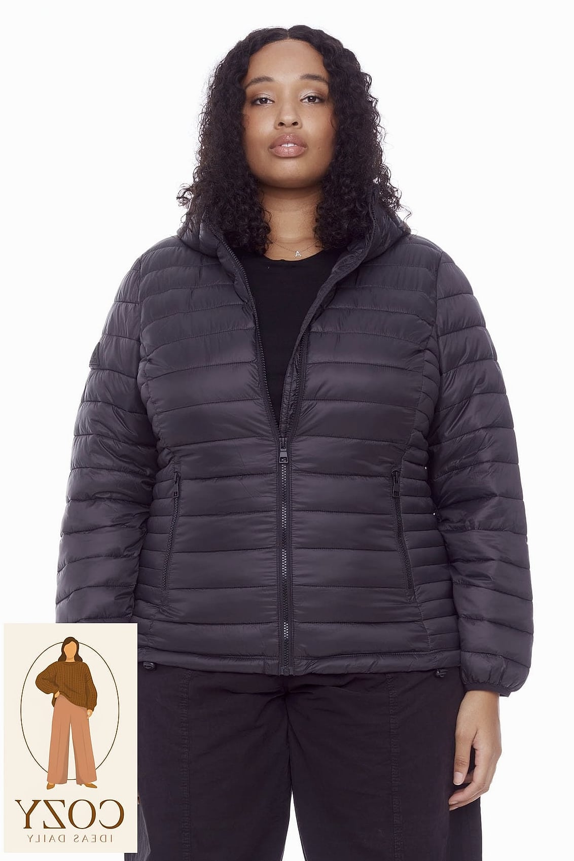 A Cropped Puffer Vest for Layering