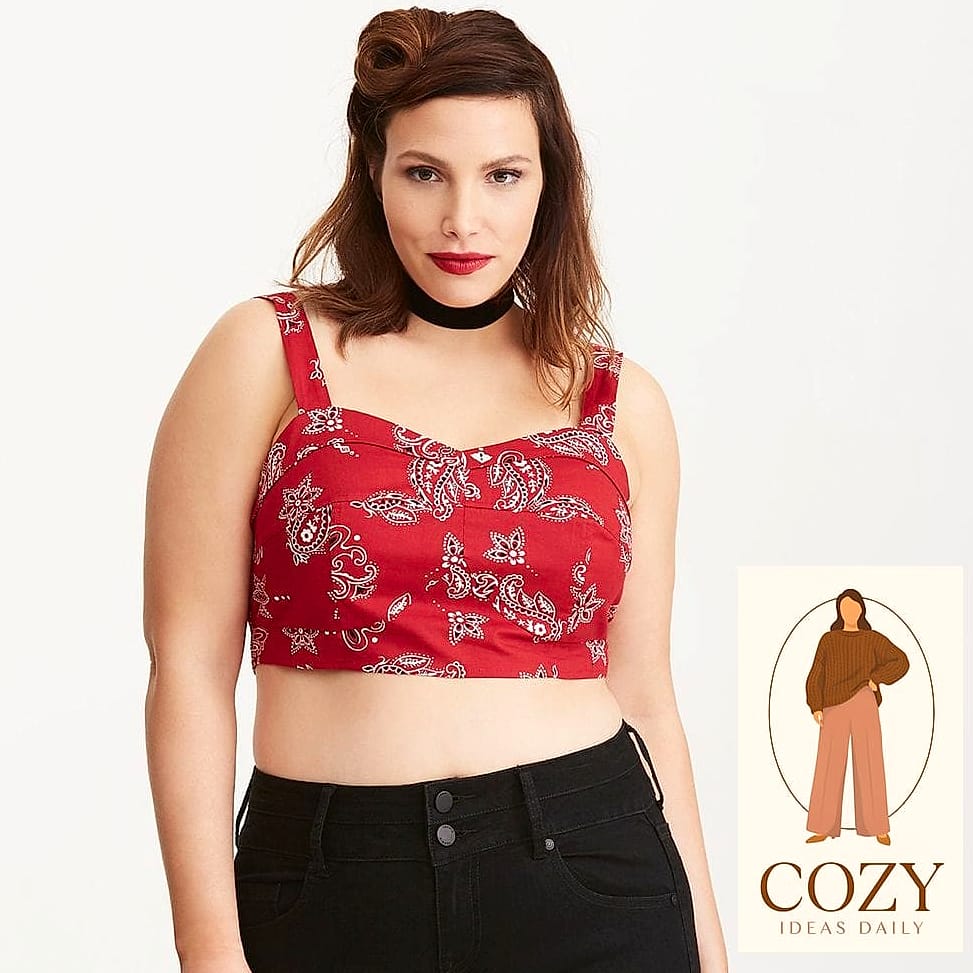 Crop Top and High-Waisted Trousers
