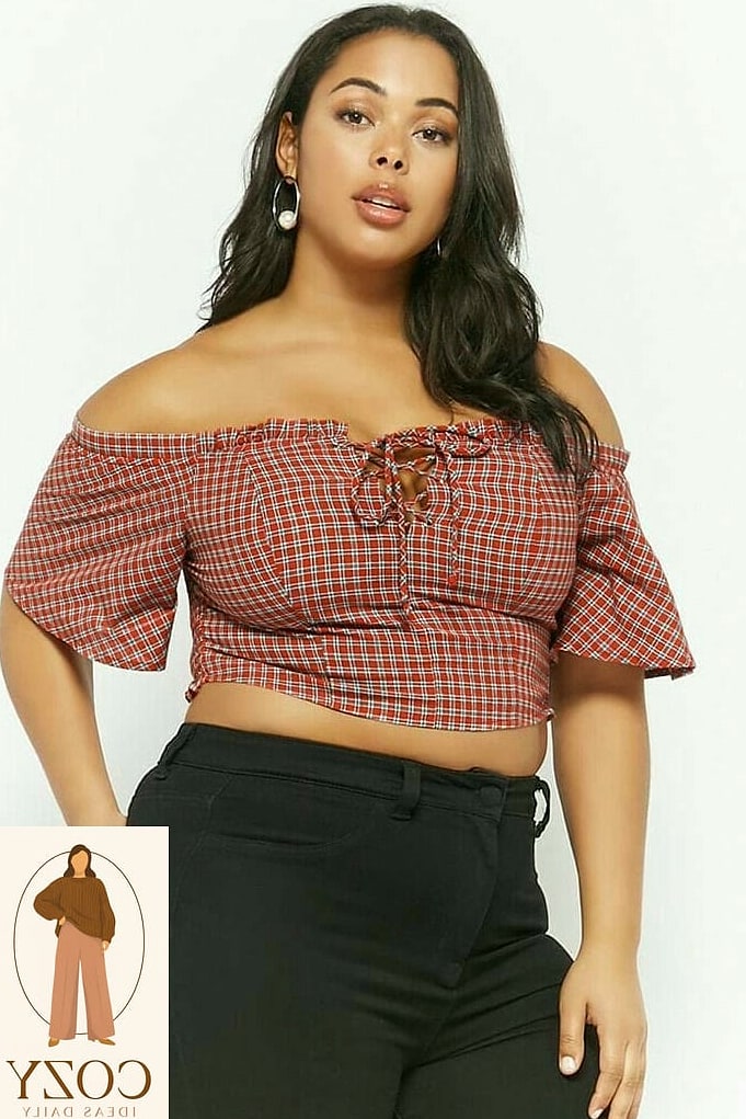 Crop Top and High-Waisted Trousers