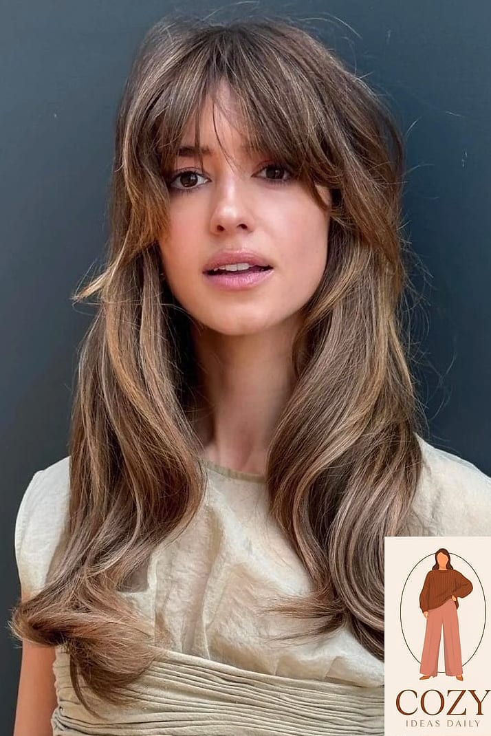 Curtain Bangs for a Softer Frame