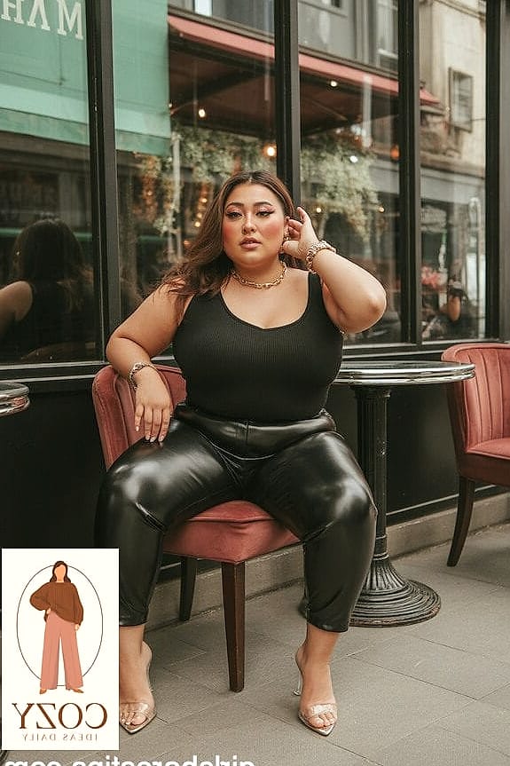 Cutout Bodysuit and Wide-Leg Trousers