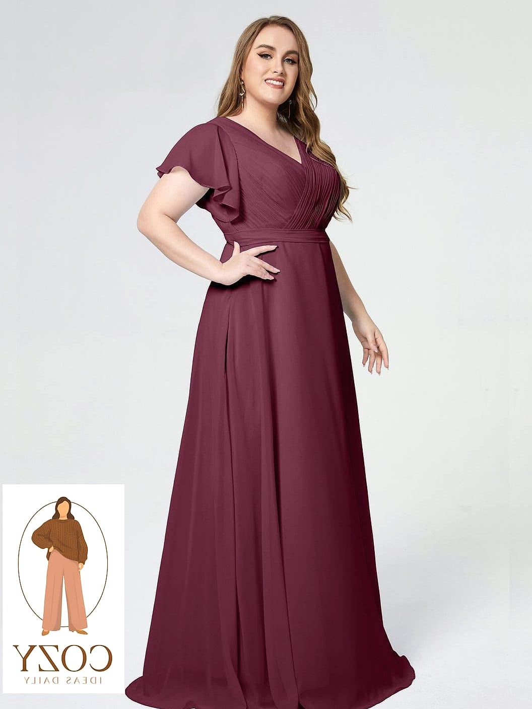 Deep V-Neck for Added Drama