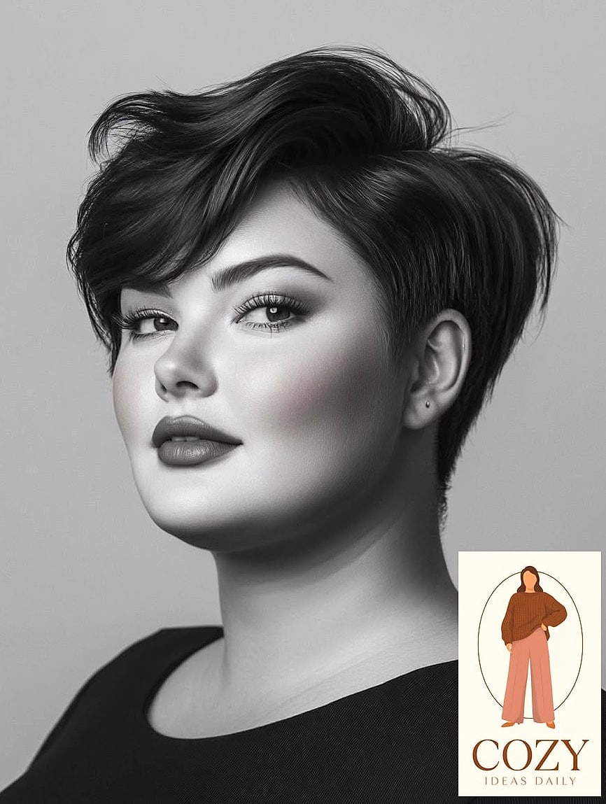 Deep Side-Swept Bangs for Drama