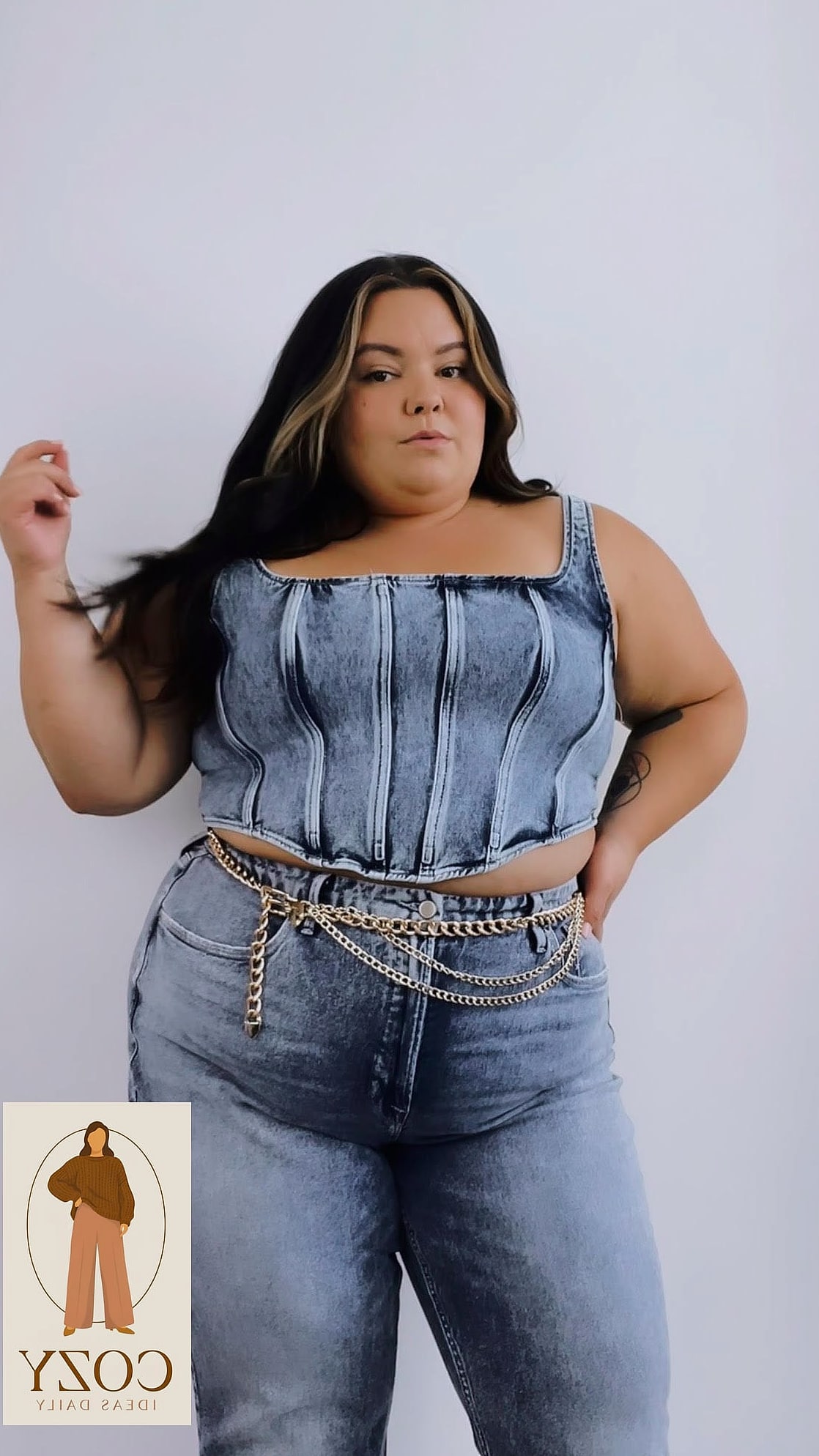 The Denim-on-Denim Night Out Look
