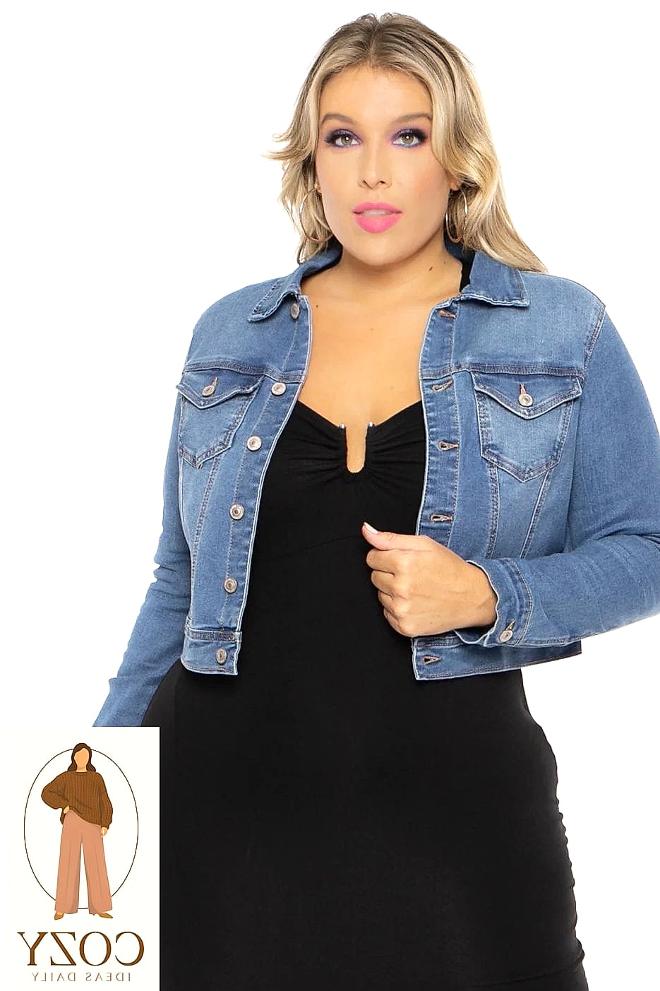 The Denim Jacket Over a Slip Dress